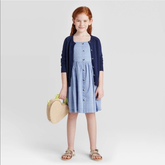 ⭐️2/$15 Girls Button Up Sparkle Cardigan - Picture 9 of 9